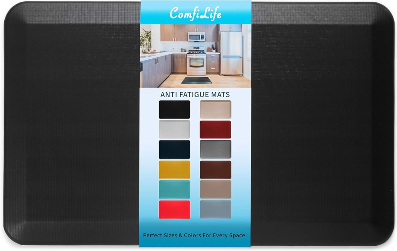 ComfiLife Anti Fatigue Floor Mat – 3/4 Inch Thick Kitchen Mats for Flo