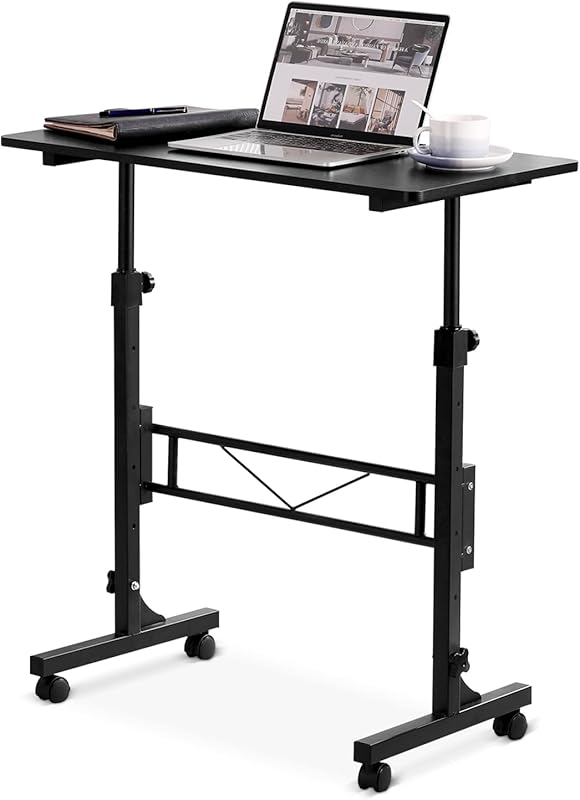 Mobile Standing Desk with Wheels, 32